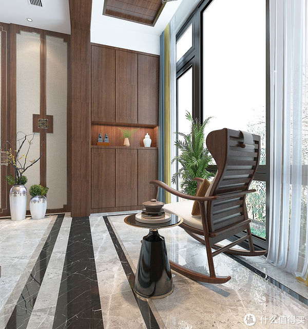 中式|上海夫妻的新房装中式，三层别墅，虽然面积不大，装出来却很温馨