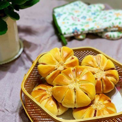 迷倒全家的果酱花朵面包，真心好吃