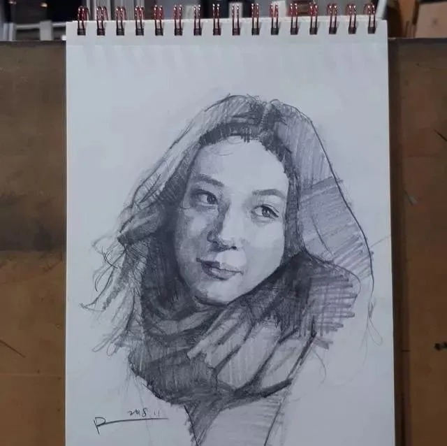 素描##尚唯美画室#大气的素描就是抓住大关系之后,细节你随意