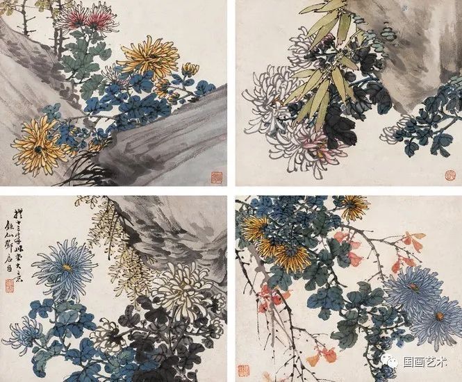 秋菊@跛道人笔下的秋菊,明媚绚丽