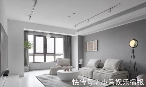 莫兰迪|120㎡极简风三居室,柔和的莫兰迪配色,干净又舒服