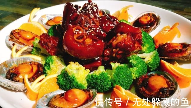 水豆粉|四味鲍鱼，将蒸鲍鱼原计水淋在鲍片上，此菜有一菜四味！