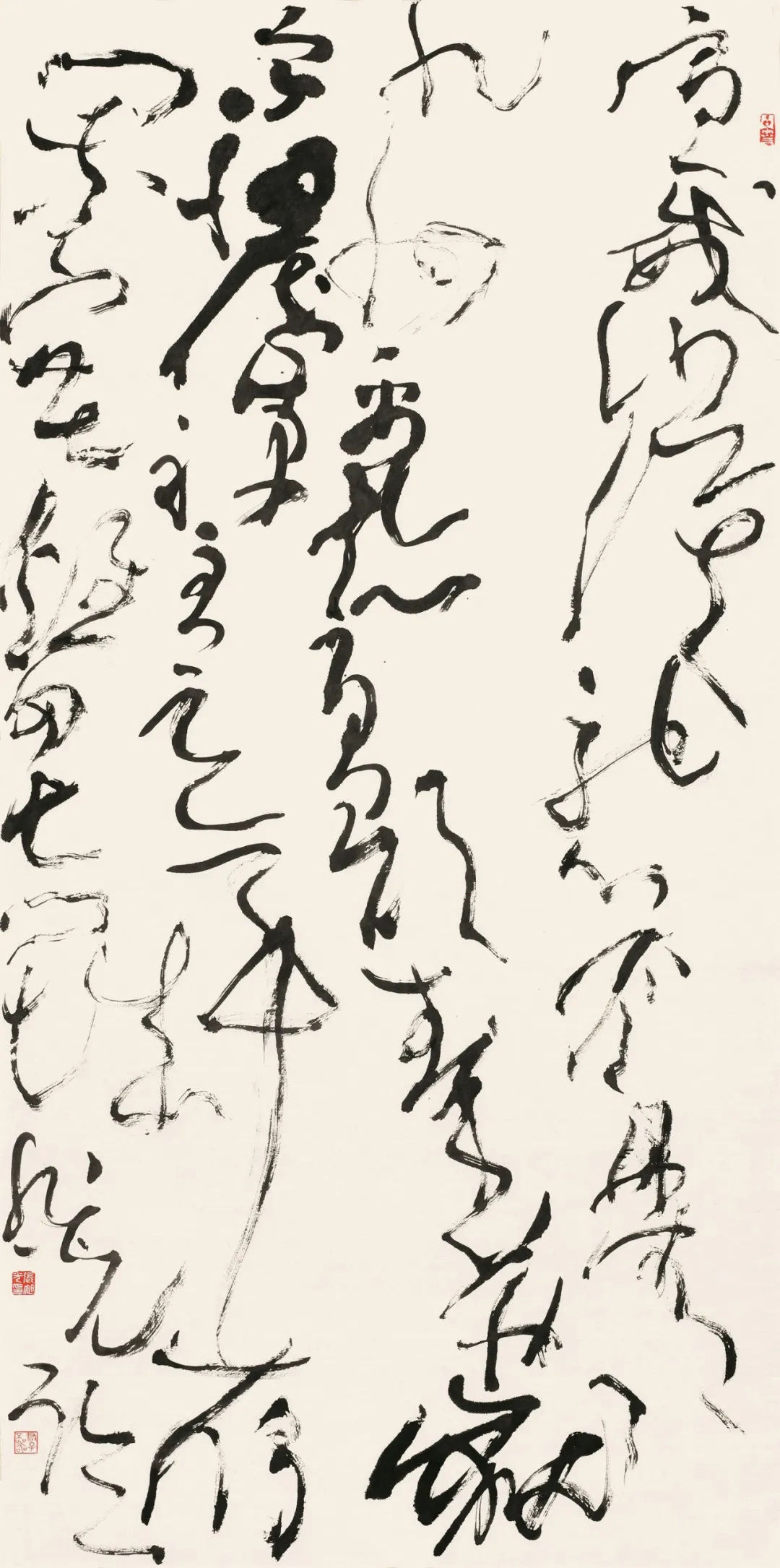 草书!理论偏激,张旭光的草书还没脱离汉字,但是他的理念有问题