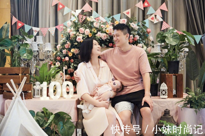 五分袖 惠若琪退役后审美提升,穿衬衫裙抱娃好优雅,一家三口同框真幸福