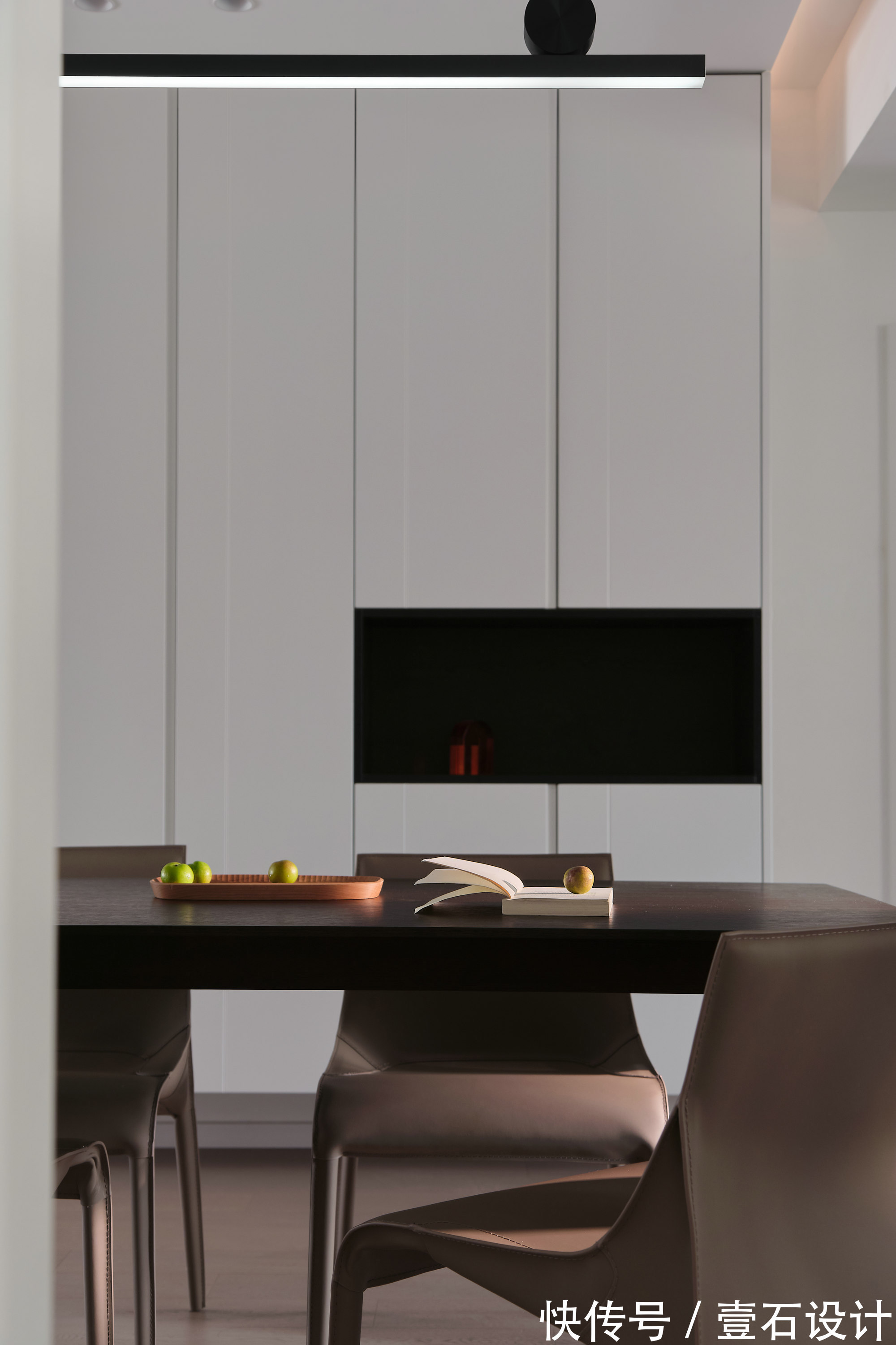 背景墙|129㎡现代简约风，空间互换优化采光