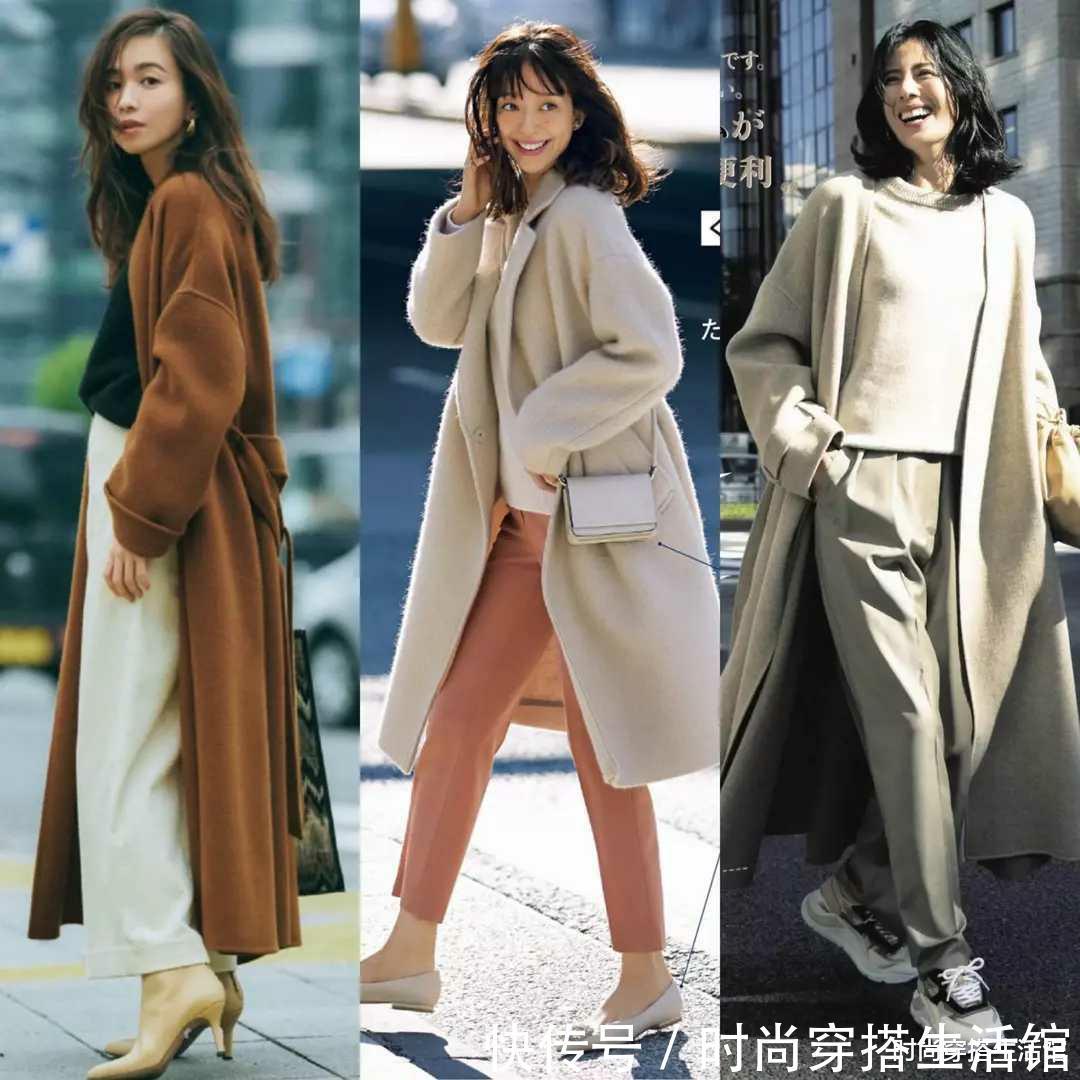 穿搭|讲真,冬天穿大衣还是别配打底裤,换一种方式更时髦保暖