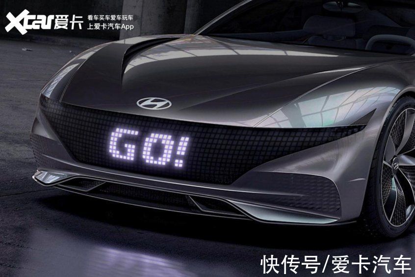 格栅|自动驾驶也能撩妹？现代发布显示屏格栅