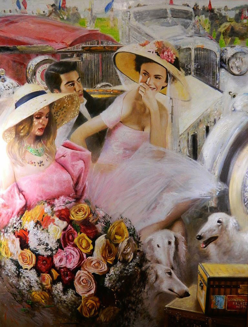 艺术家#俄罗斯艺术家弗拉基米尔·穆欣的具象绘画作品