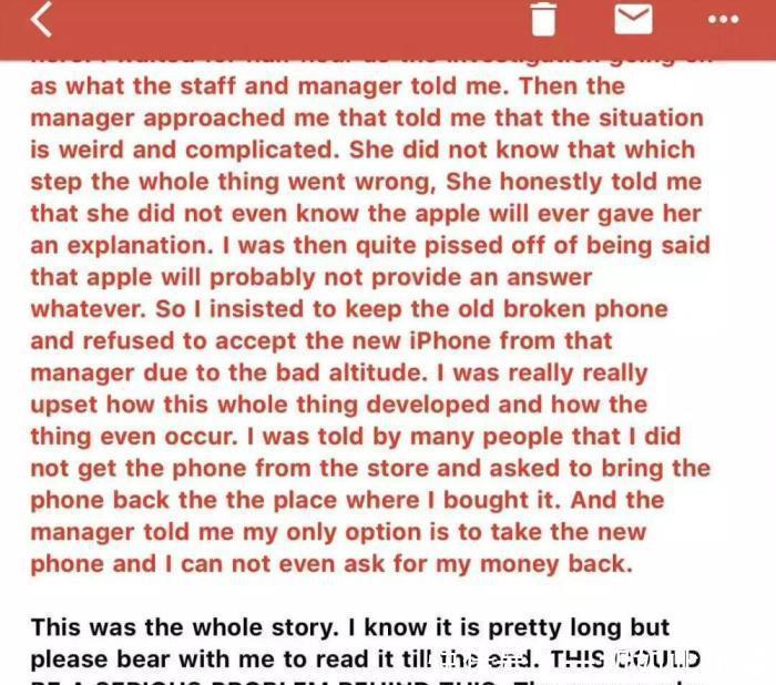 重视|留学生在官网上买到“假苹果”, 到店投诉被拒, 引起苹果高层重视!