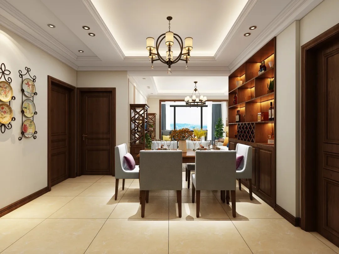 双河湾|【鲁班装饰】双河湾128㎡简欧风格,归属。