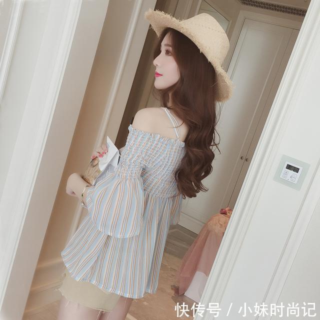 性感|炎炎夏日，浪漫又清凉当然首选雪纺衫了