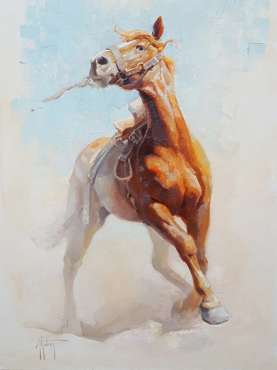 画家|美国90后美女画家,画马堪称一绝!