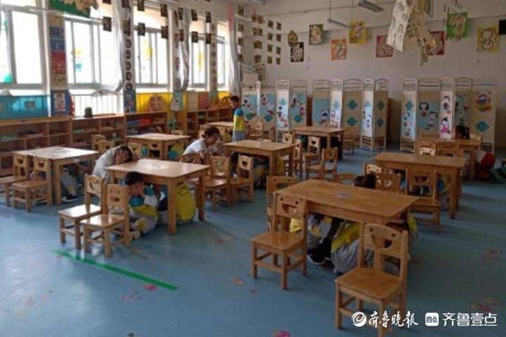 安全“童”行，滨城区教育实验幼教集团开展防震疏散演练