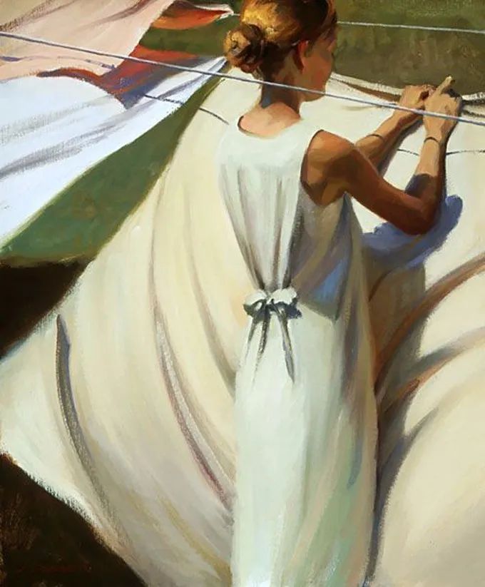 阳光美人|油画里的阳光美人,简直太美了