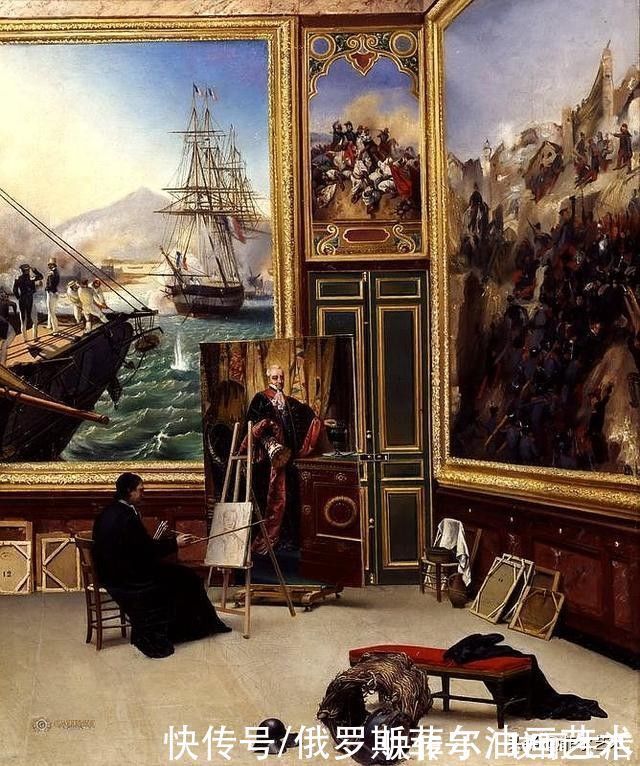 路易·大卫|擅长战争、肖像画——法国画家霍勒斯·韦尔内油画作品欣赏