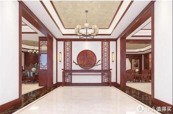 别墅|发现一对西安夫妻的新家,358㎡中式红木别墅,一进门把我迷住了
