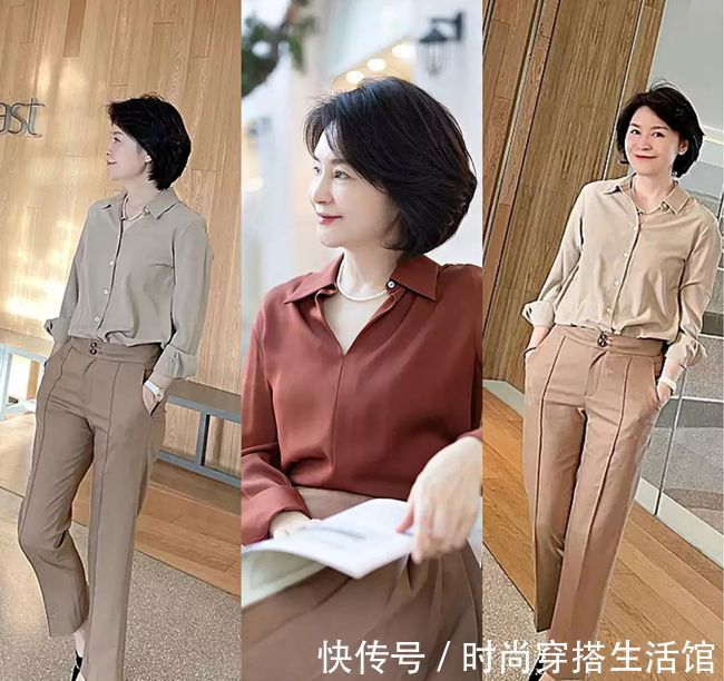 穿搭|女人50岁后别总穿打底裤,备上这3条裤子,不仅百搭还显气质