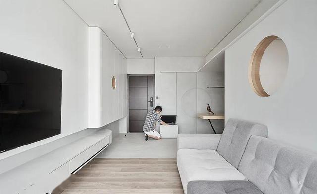 小户型|一家四口人的56㎡新家,小如鼠窝,1㎡都不敢浪费,教科书级装修