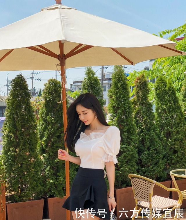 时尚|孙允珠时尚穿搭鸥鹭轻笼雪纺小洋裙,尽显小女人的可爱伊人