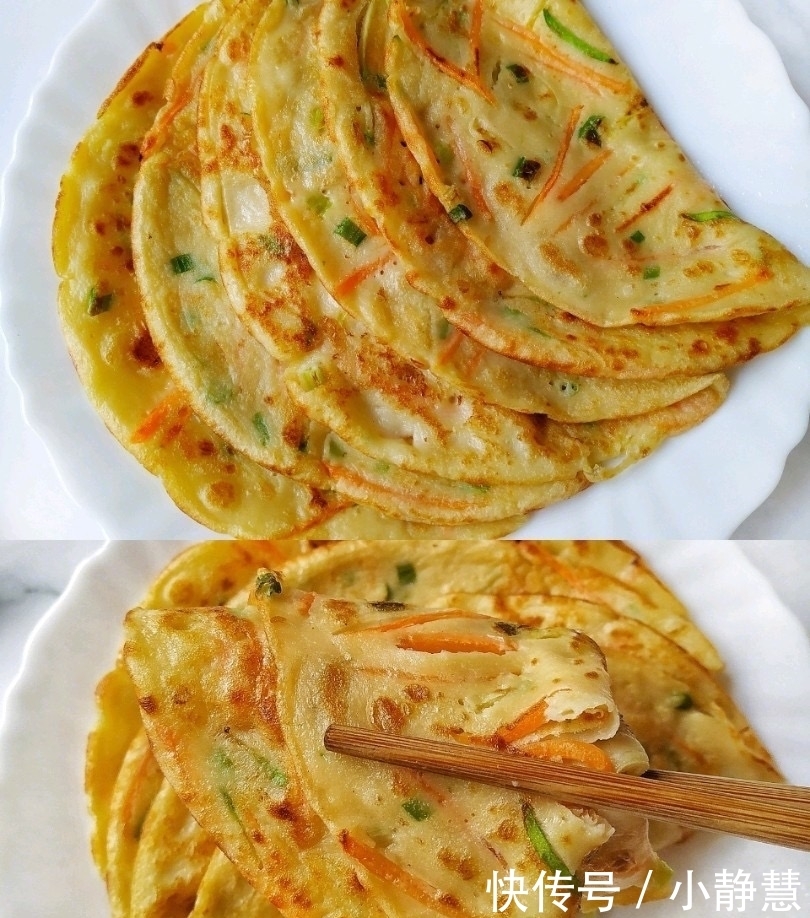 懒人|教你一道懒人早餐饼,不愁没早餐吃,不用揉面,省事好做,有营养