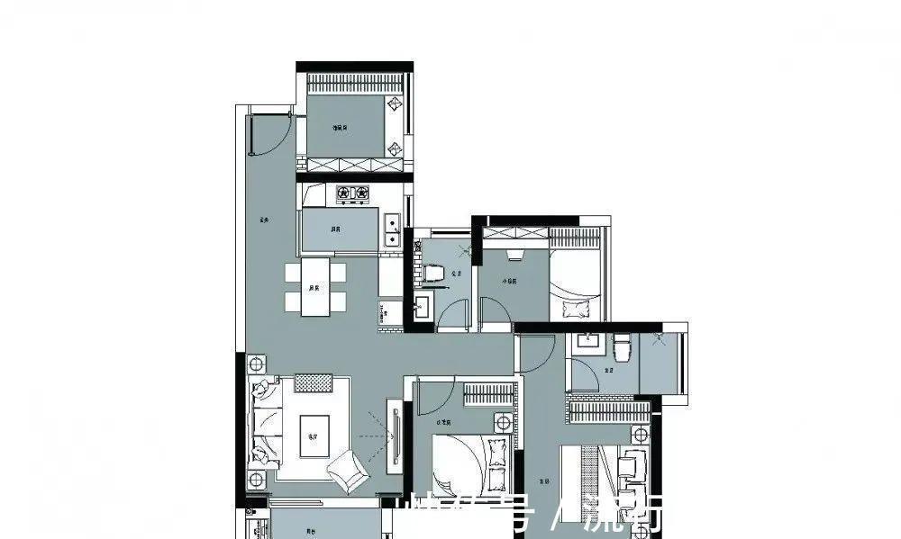 齐家安安|125㎡简约美式风,装修效果气度不凡,朋友看了都嫉妒!