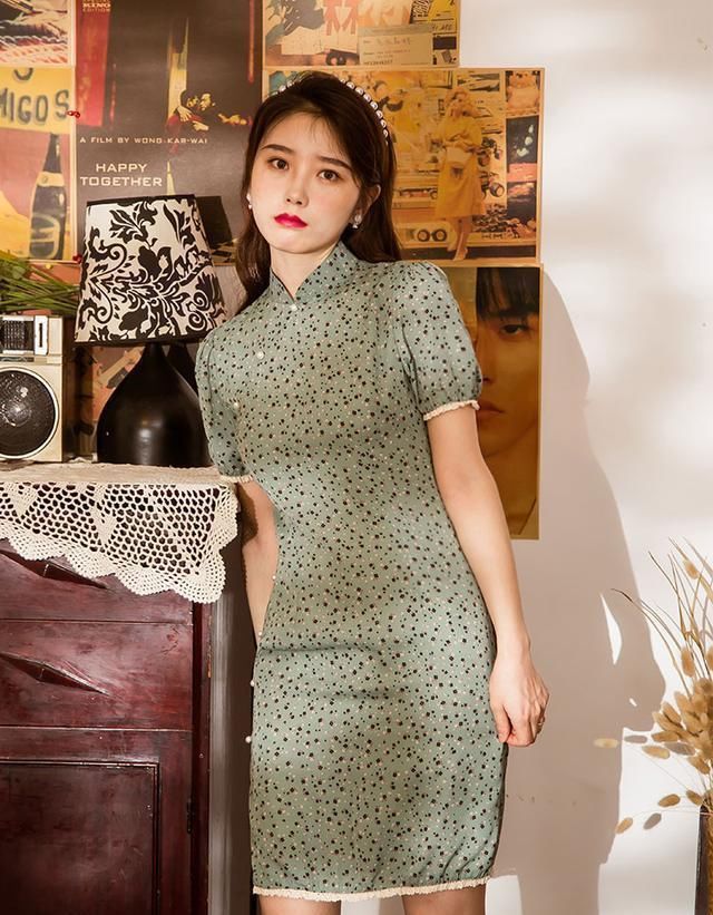 姑娘,天热就别再穿牛仔裤了今夏流行“旗袍裙”,时髦又新颖