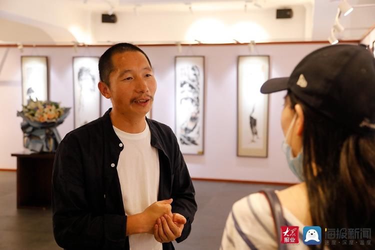 作品展$卢向龙国画作品展在青岛电影博物馆正式开展