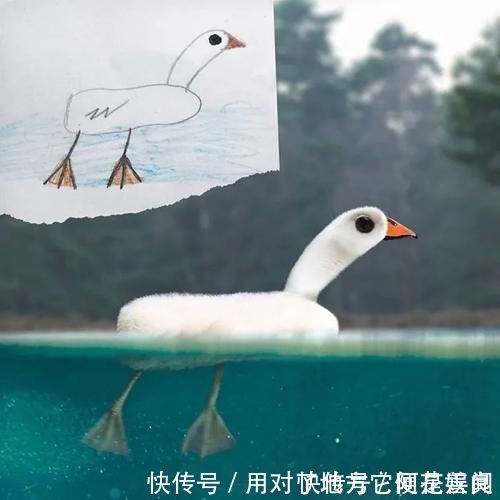 汤姆·|艺术家爸爸将孩子涂鸦的“不明生物”，p成现实，可以说相当搞笑了