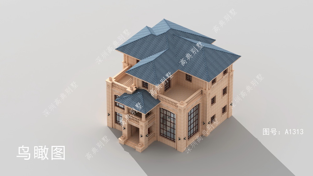 露台|经典欧式石材,双露台设计,给你舒适轻松的居住体验