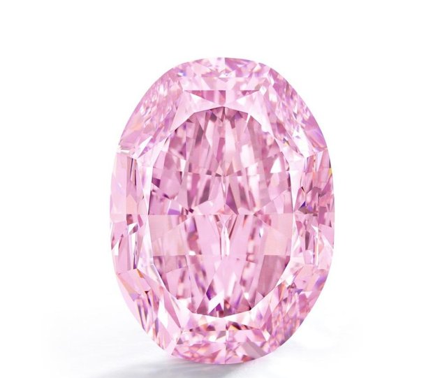 钻石|史上最大的艳彩紫粉红钻石以1.95亿港币落槌