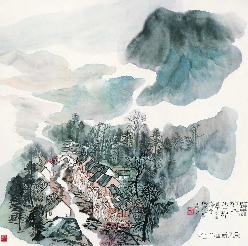 石鲁@不愧是大师!这小品画成了仙境!