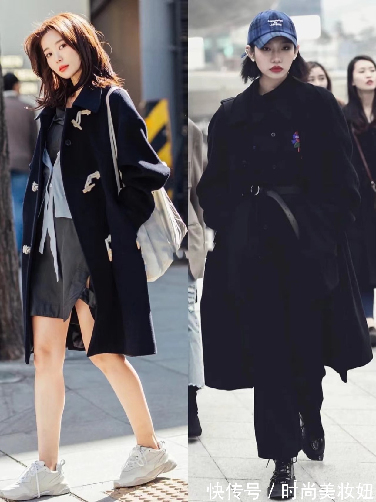 搭配|韩国女生穿大衣为什么这么好看?整理18套街拍示范,照穿洋气高级