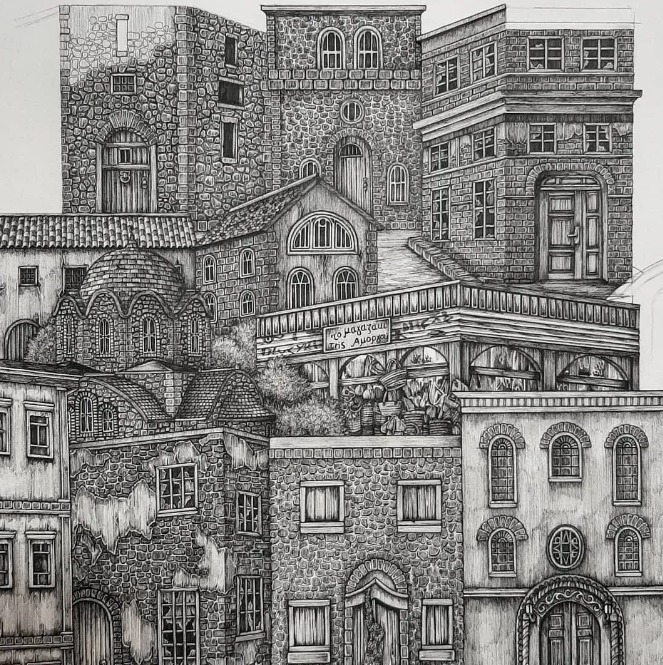 olivia@全球最“抠”美女画家,用一支2元针管笔惊艳世界