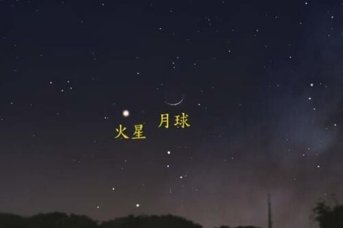 荧惑守月灾难多?实则为火星合月天象,新年首场火星合月将上演