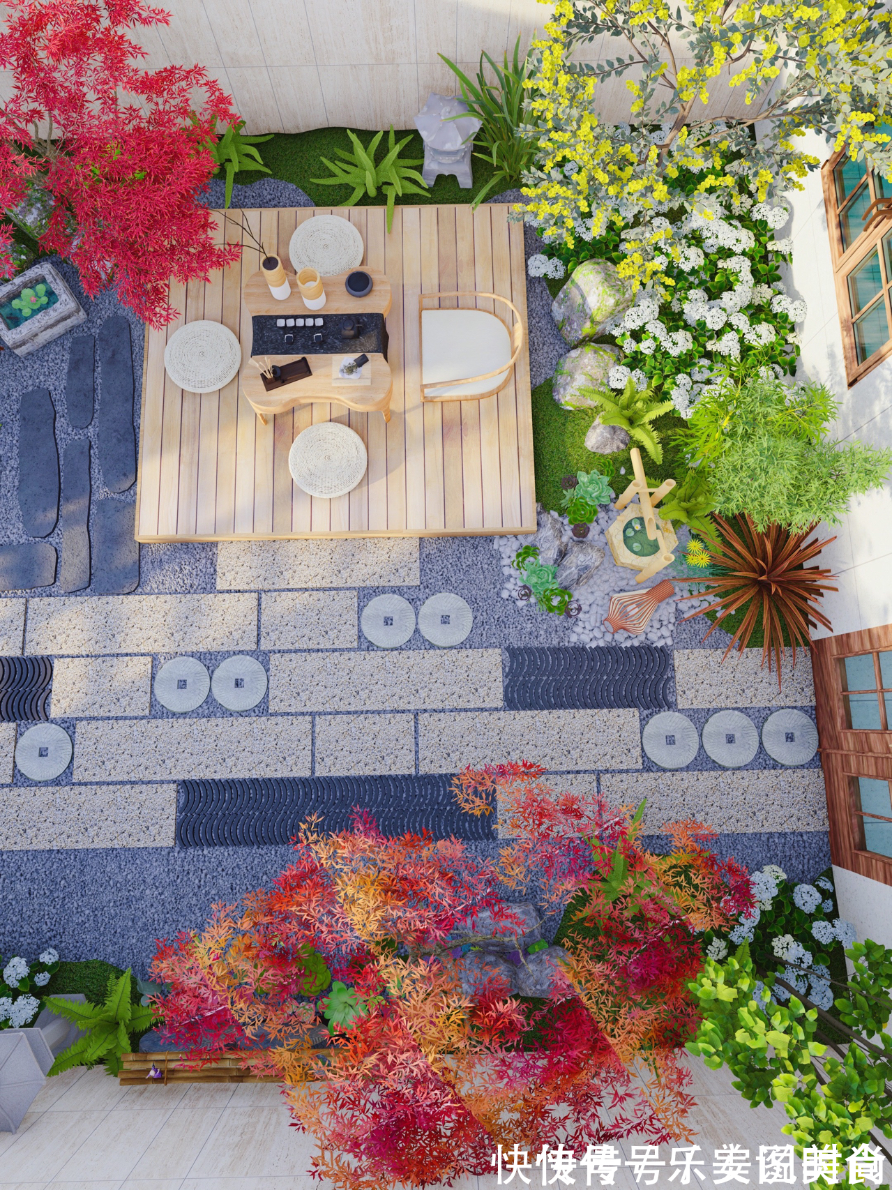 小花园|30㎡上下庭院如何设计？这种精致的治愈系现代风小花园，太好看啦