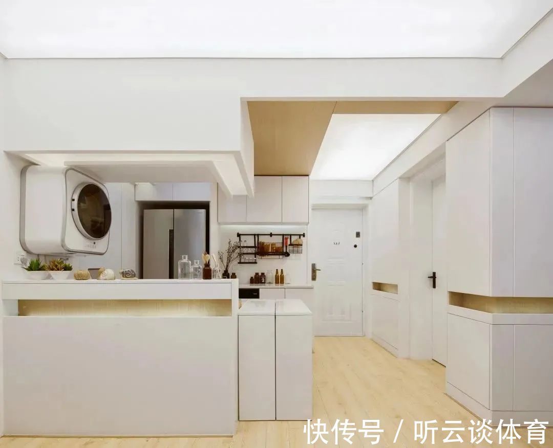 简约风|60㎡简约风小户型,客厅藏张床打开秒变3居室,太机智了!