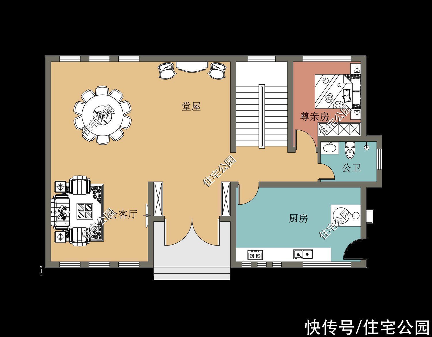 罗马柱|谁说农村别墅一定要有罗马柱？看看这10套户型，每套颜值都很高