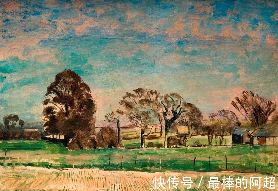 这风景油画个人化明显,画中人物和风景都不是主要的,戏剧性才是