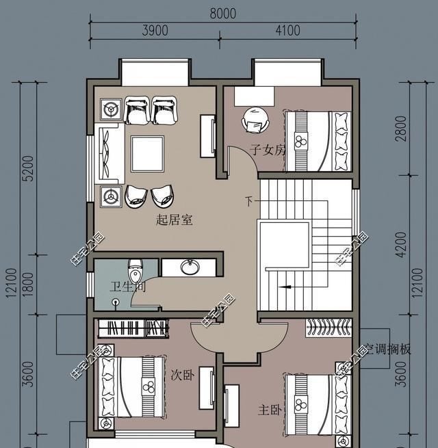 建筑面积|农村建两层有什么好户型，20万之内能建好的5套小户型推荐