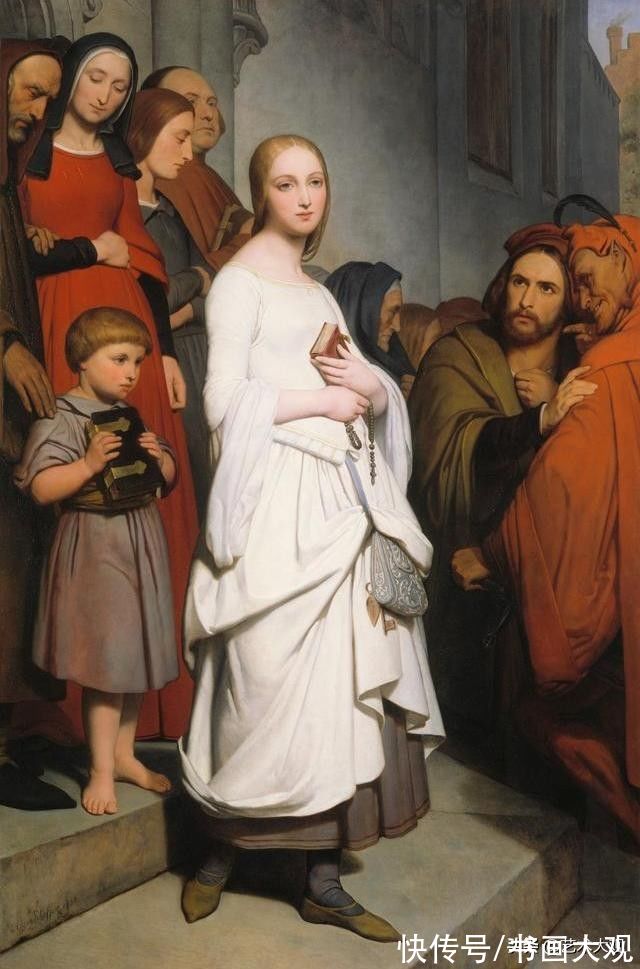 Scheffer@古典雅致女性画像——荷兰学院派画家Scheffer人物肖像油画欣赏