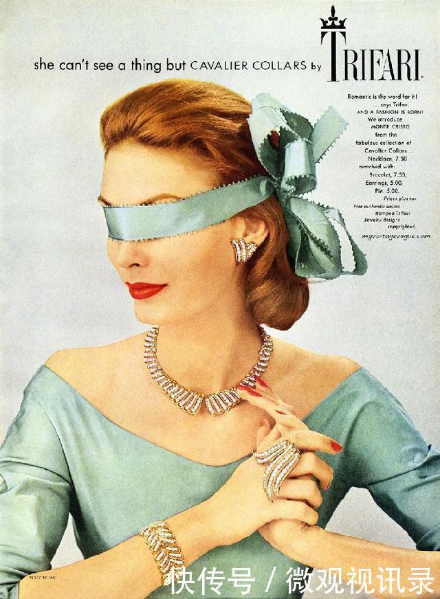 优雅|上游时尚|上世纪的珠宝海报,延续着时光的璀璨优雅