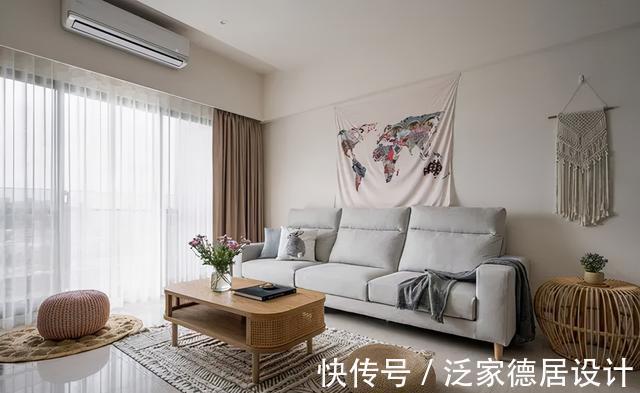 客餐厅|118㎡美居柔雅纯净，氛围温馨精致