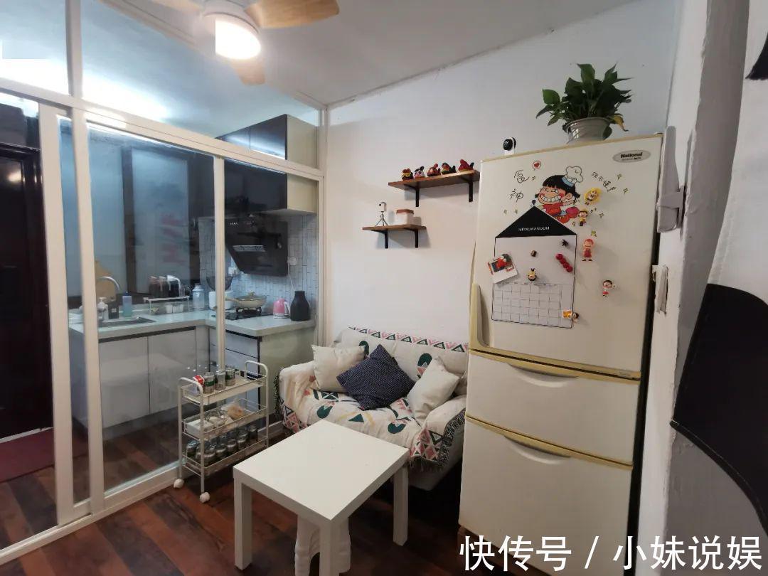 墙面|人生第一套房,是35㎡破旧二手房,她花了3个月改造后,太美了