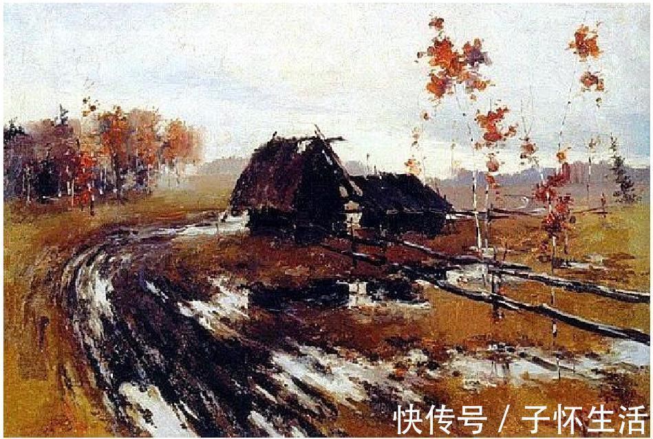 费欣#费欣风景画作品中的简化手法,具有明显的印象主义风格