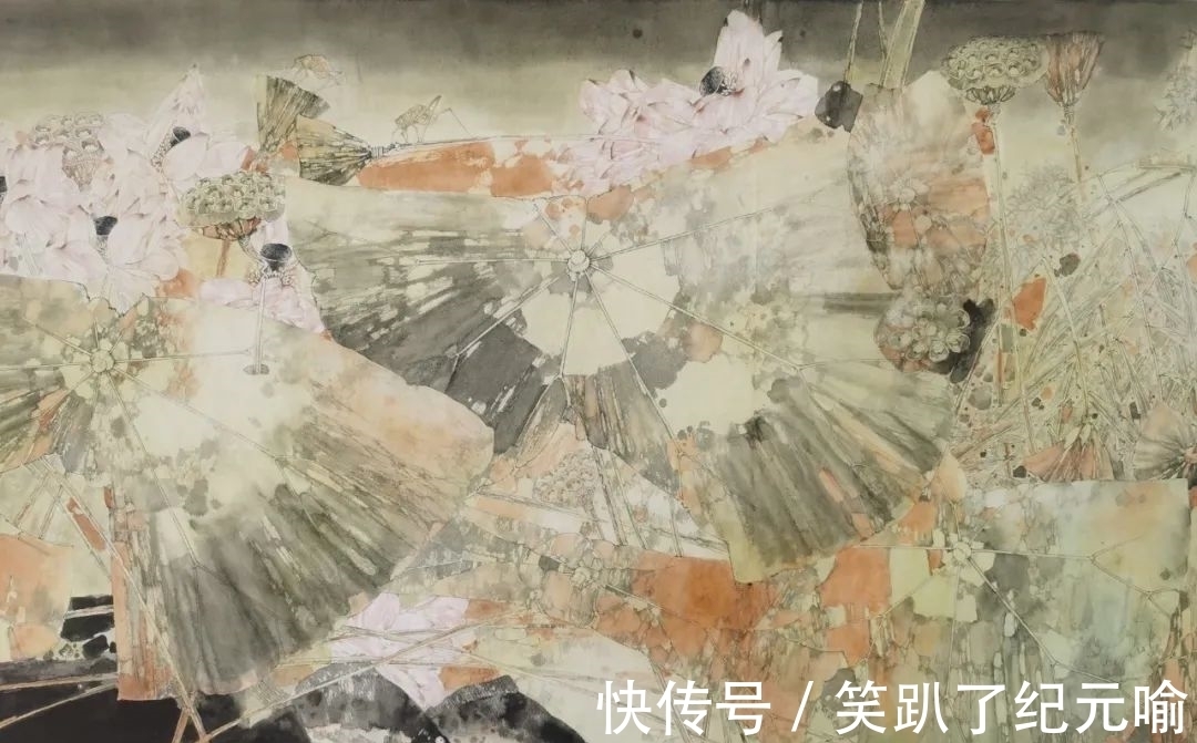 荷塘@生命感动 大美创构——著名画家卢东近作荷塘长卷《家园》