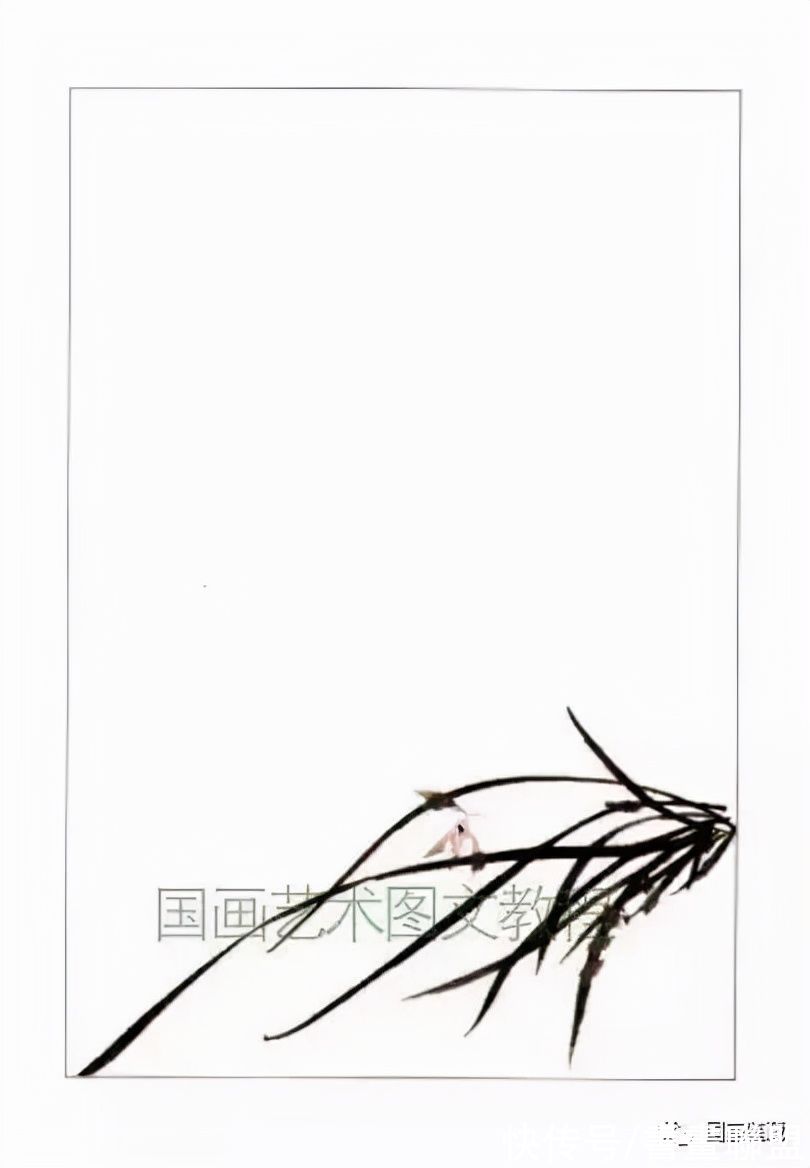 兰叶@国画兰花绘画技法，怎样画兰，兰与竹的组合画法教程