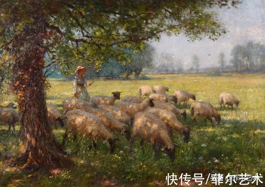 爱丁堡|英国画家布莱洛克油画里的乡村生活，田园诗一般的美