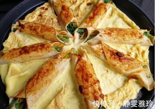 黄豆酱|2张豆皮，3个鸡蛋，不用一滴油，又香又营养，2分钟出锅，超美味