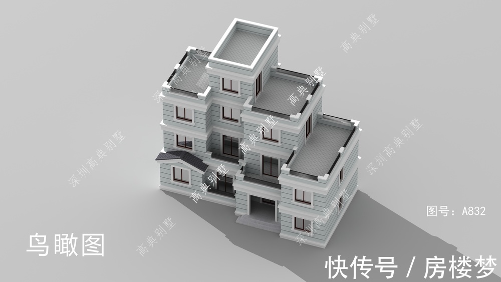 卧室|这款农村别墅设计，外形美观独特，在阳光下散发出温暖的光线。