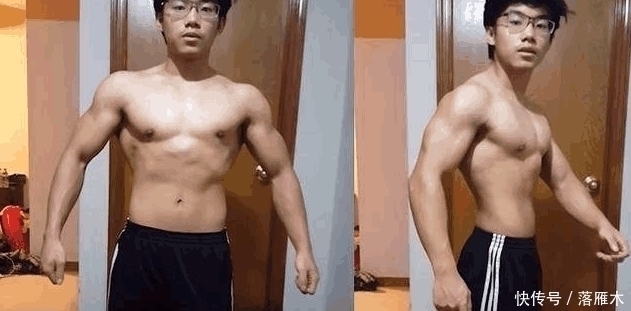 肌肉|17岁少年肌肉发达,为练腿等待两小时深蹲架,却被网友嘲笑身高